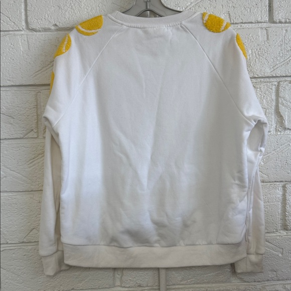 QUEEN OF SPARKLES White and Yellow Sweatshirt - Picture 5 of 5